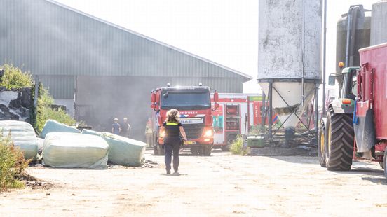 Brand op boerenbedrijf in Elsloo