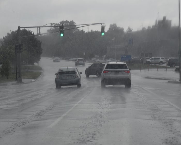 Flash floods and storms batter north-east US as deadly weather threatens millions
