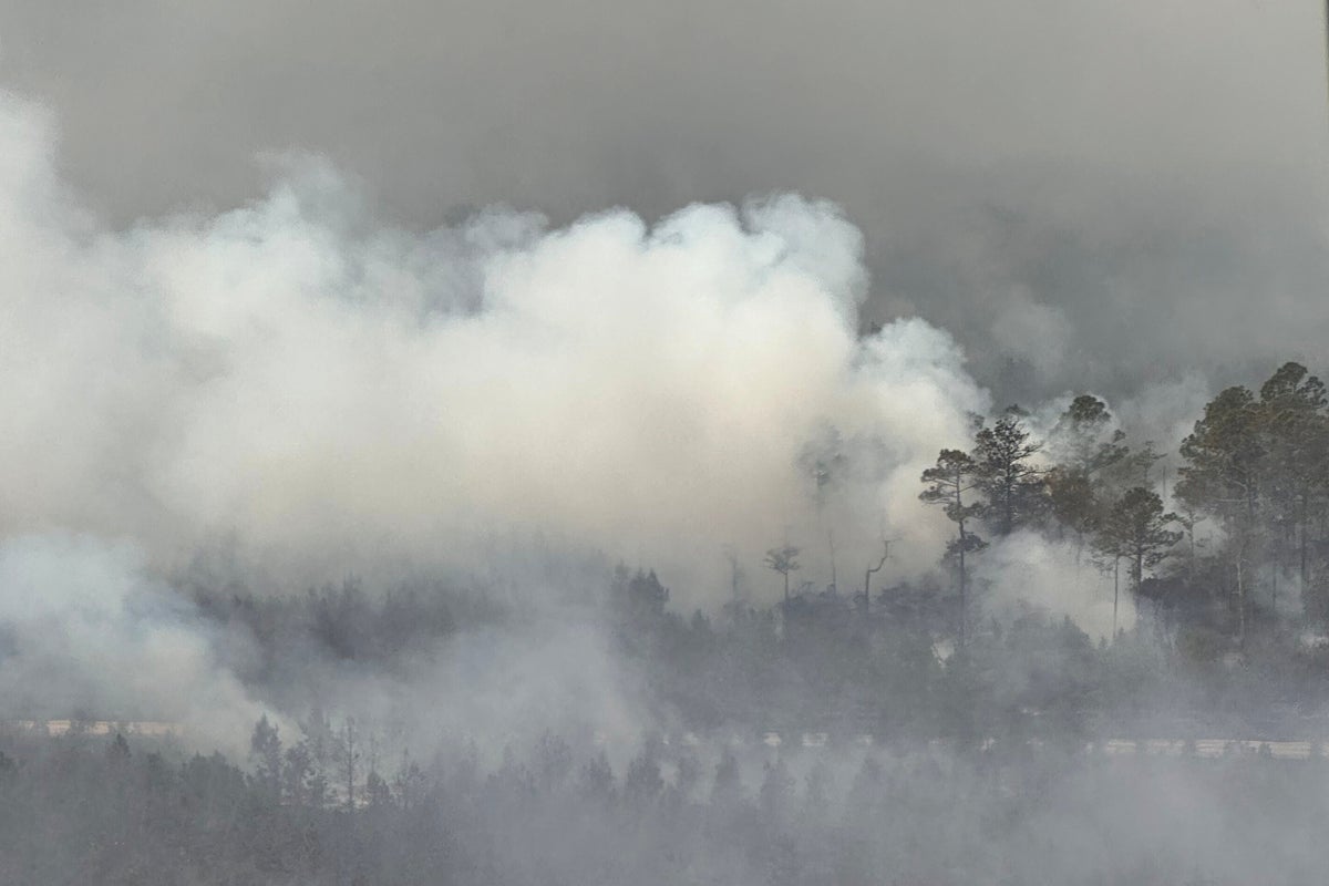 Georgia wildfire doubles in size as blaze remains largely uncontained, officials warn