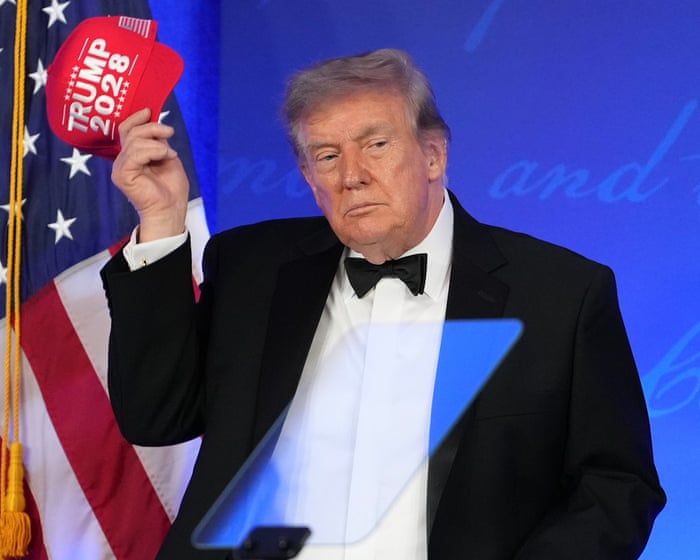 Trump’s rambling gala address included insults, potshots and quip about a third presidential term