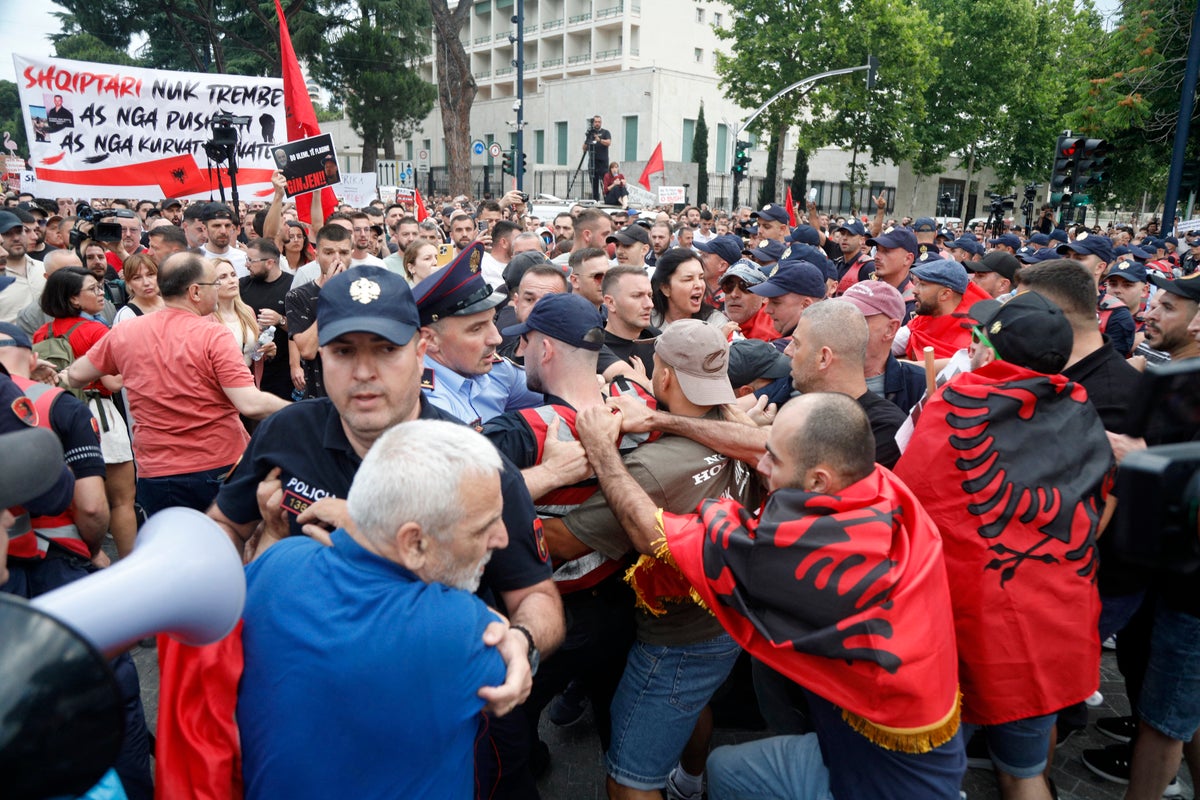 ‘I don’t want Albania like Dubai’: Thousands protest Jared Kushner’s plans to redevelop island into luxury resort