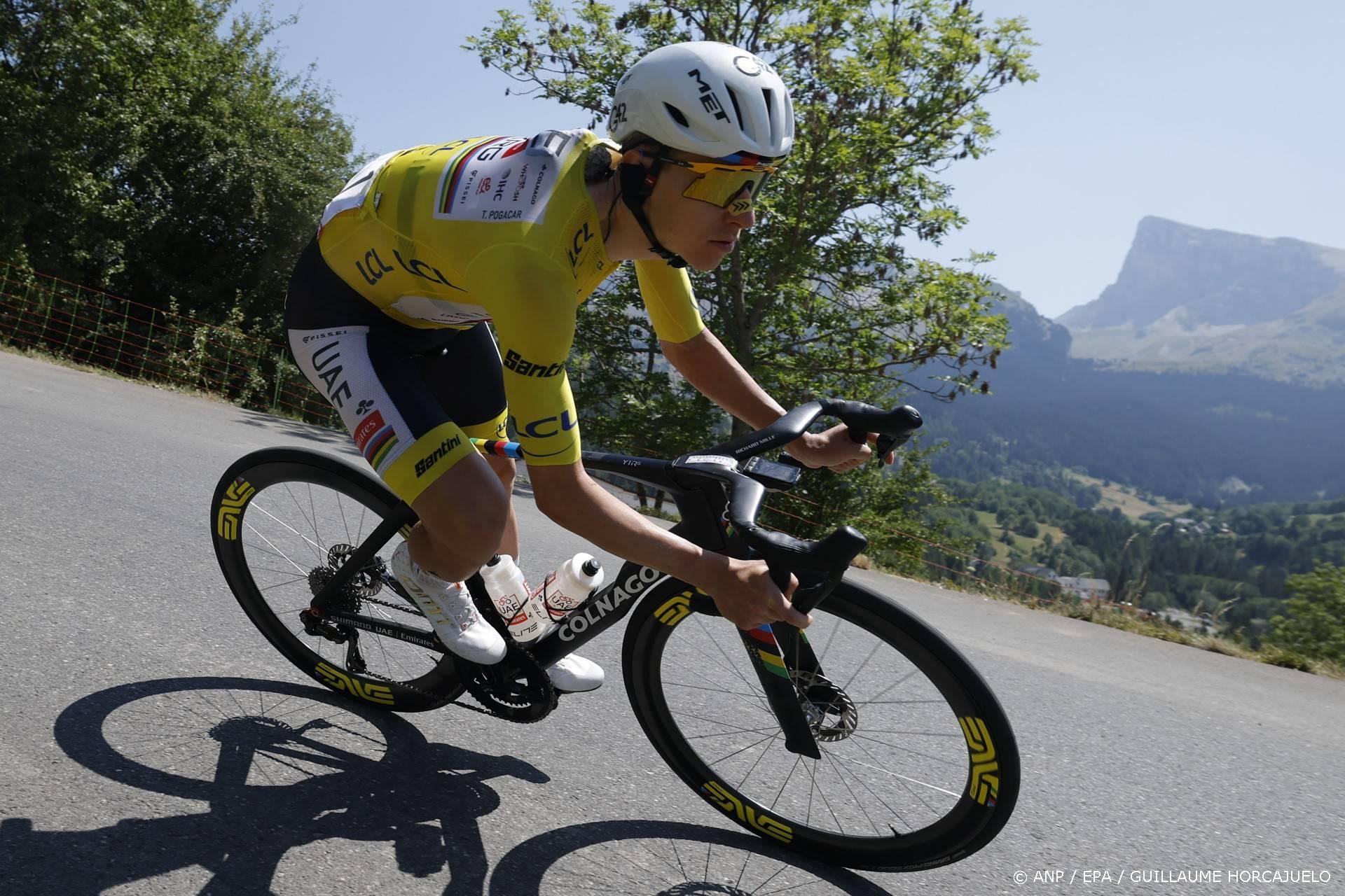 Pogačar boekt op Alpe d’Huez vijfde ritzege Tour de France
