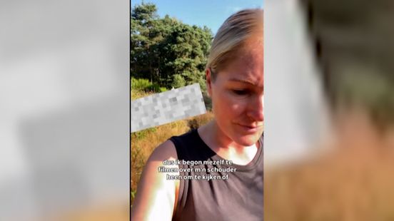 Valerie filmt potloodventer die haar achtervolgt in het bos