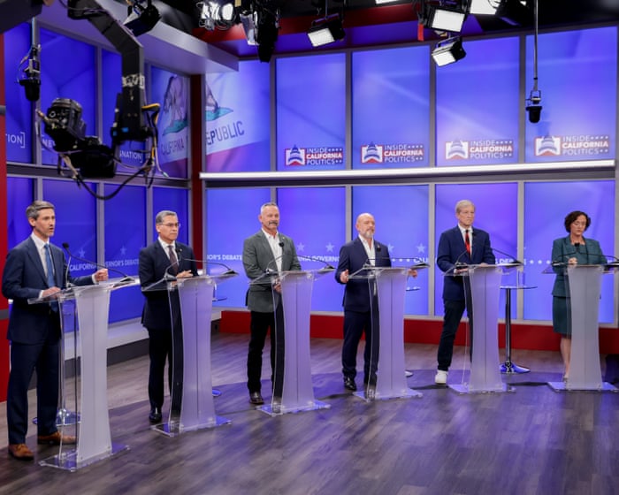 Leading California governor candidates spar in first debate as topsy-turvy race heats up