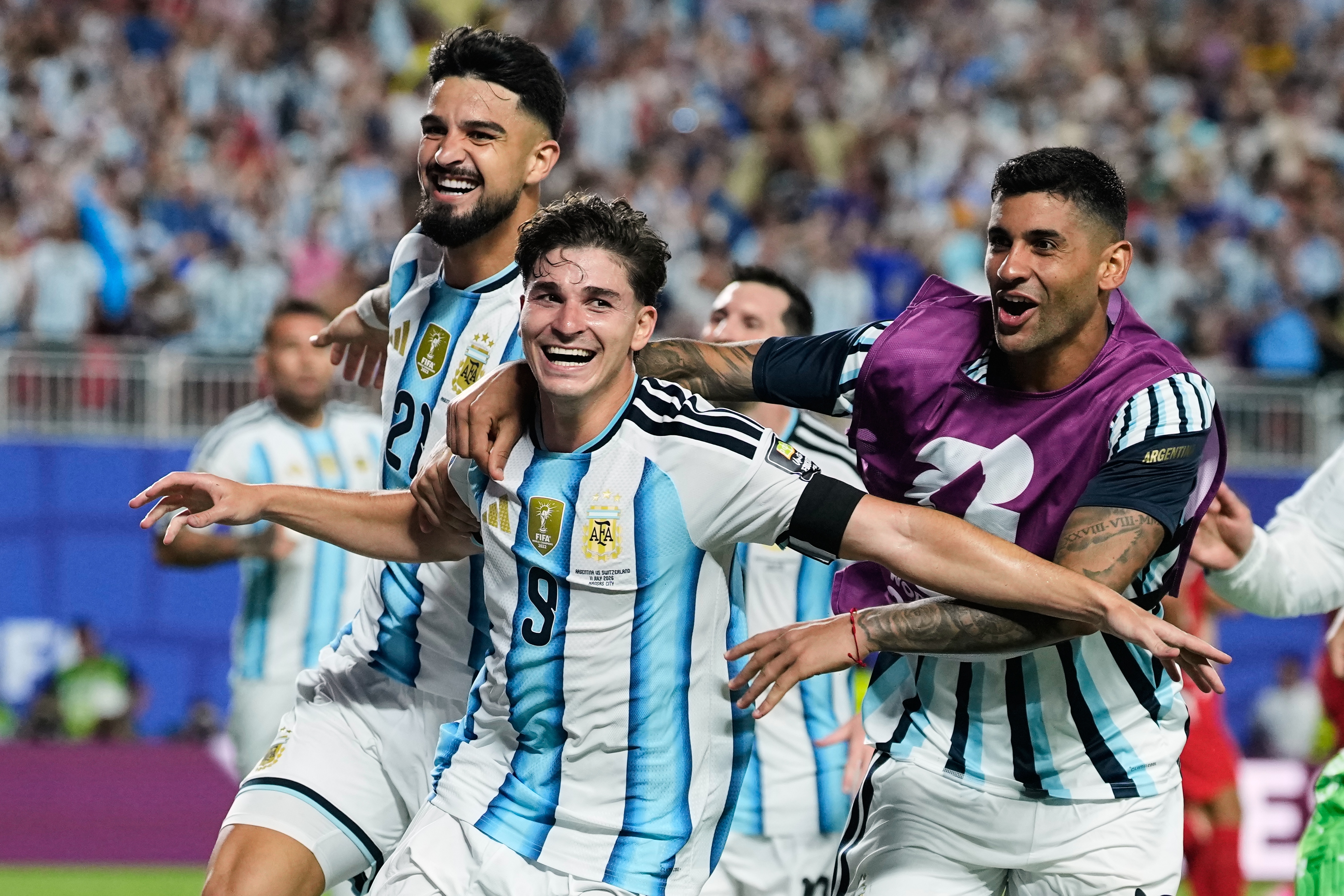 Alvarez's 112th-minute goal helps lift Argentina past Switzerland 3-1 and into World Cup semifinals
