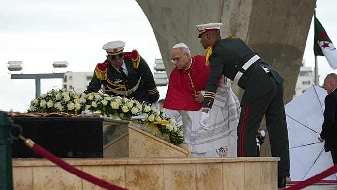 Pope in Algeria urges forgiveness and reconciliation on historic visit