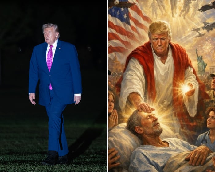 Trump deletes post with AI image of himself as Jesus-like figure after outcry