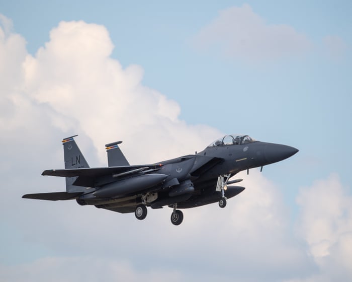 Middle East crisis live: one crew member rescued from US fighter jet shot down by Iran