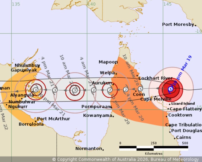 Tropical Cyclone Narelle to make landfall in far north Qld on Friday as category 5 storm, bringing 315km/h wind gusts