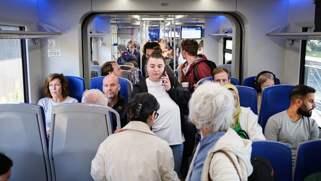 Tas moet op schoot in de trein, ook als het niet druk is