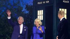 King's Tardis entrance as Commonwealth Games begin