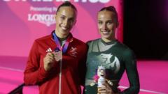 Identical Roper twins win gymnastics bronze medals