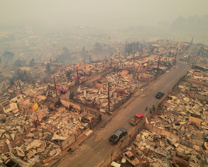 Chilean president declares state of catastrophe as wildfires kill at least 18