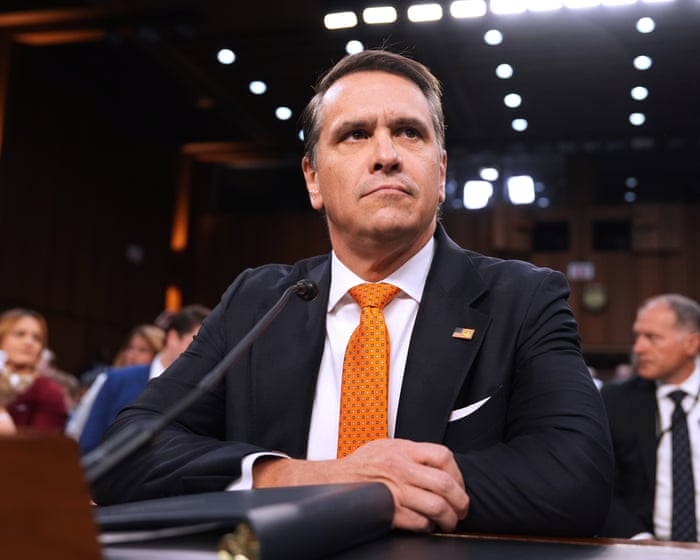 Democrats grill Todd Blanche on ICE agents at polling sites and Kash Patel’s conduct at attorney general confirmation hearing – live