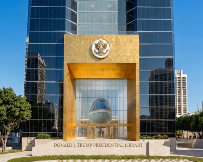 Plans for gaudy Trump presidential library in Miami spark ridicule