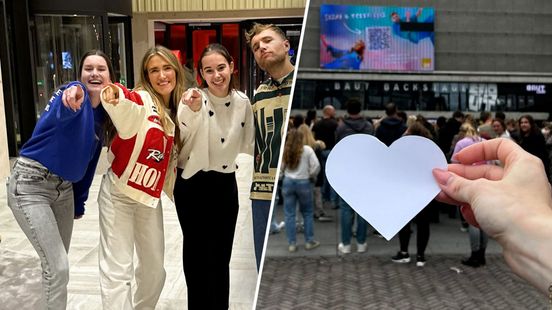 Sanne (21) en Nikki (20) knippen duizenden hartjes voor Suzan & Freek