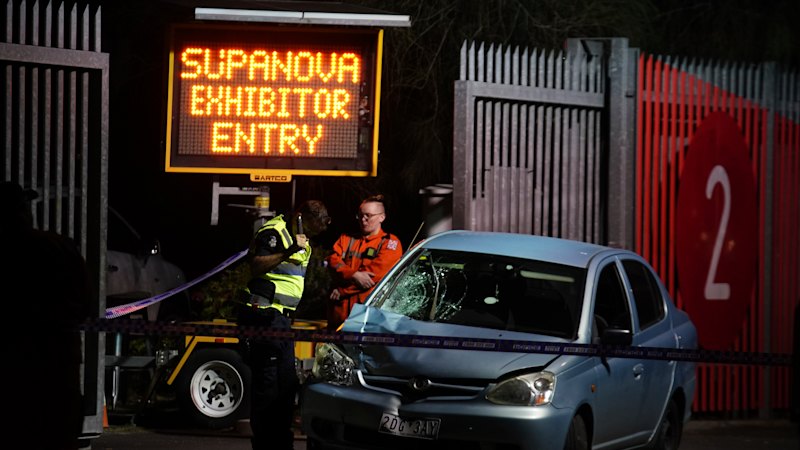 ‘He was erratic’: One dead, one fighting for life after car swerves into pedestrians at showgrounds
