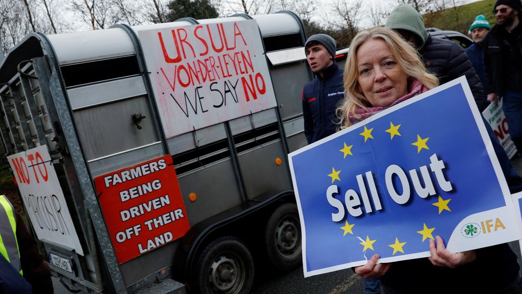 Boeren in Europese landen protesteren tegen Mercosur-verdrag
