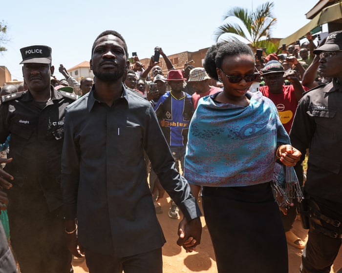 Opposition candidate Bobi Wine claims ‘massive ballot stuffing’ as Uganda goes to polls
