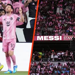 Messi scoort bij opening Inter Miami-stadion met naar hem vernoemde tribune