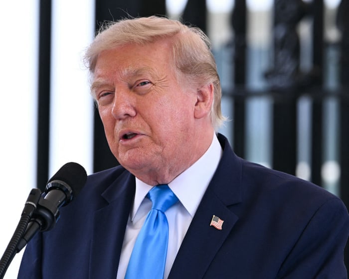 Trump attacks Republican senator and defends $1.8bn slush fund amid Blanche nomination standoff – live