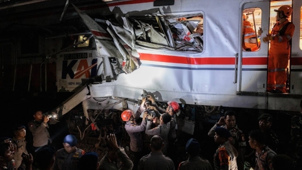 Doden bij treinbotsing in de buurt van Jakarta