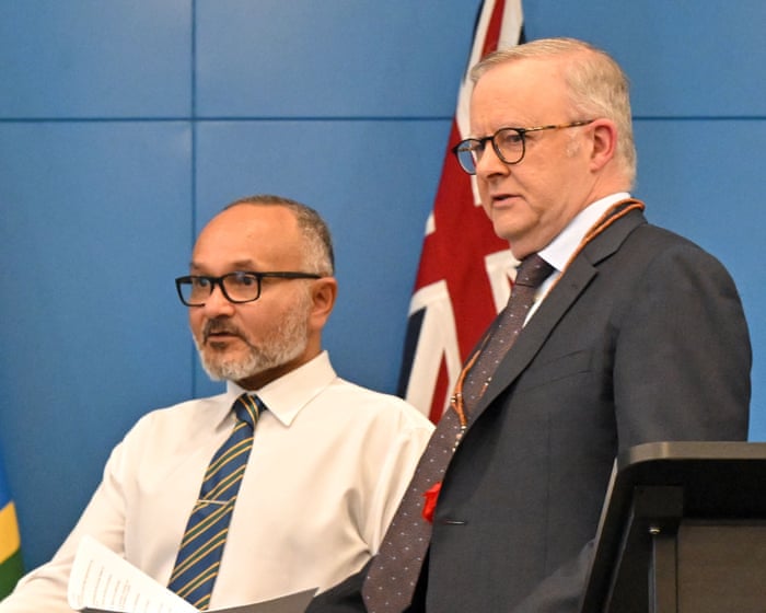 Australia news live: China missile test ‘not something a friend does’, Solomon Islands PM says in joint appearance with Albanese