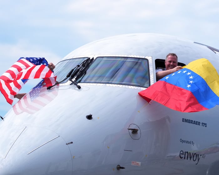 ‘A new chapter’: first commercial fight from US since 2019 lands in Venezuela