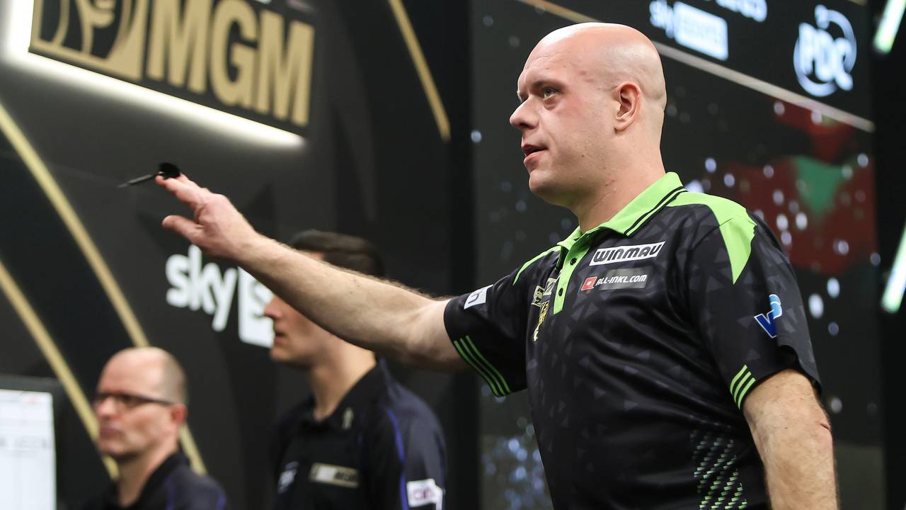 Van Gerwen onderuit tegen Littler in Premier League Darts