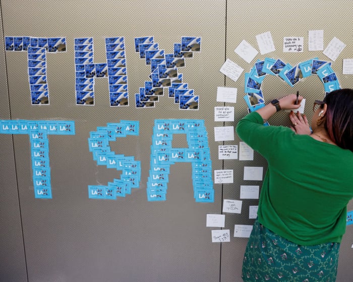 ‘Emergency situation’: Trump says he will order payments to TSA agents amid turmoil at US airports – live