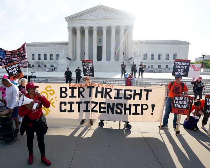 Trump expected to attend supreme court arguments on landmark birthright citizenship case - US politics live