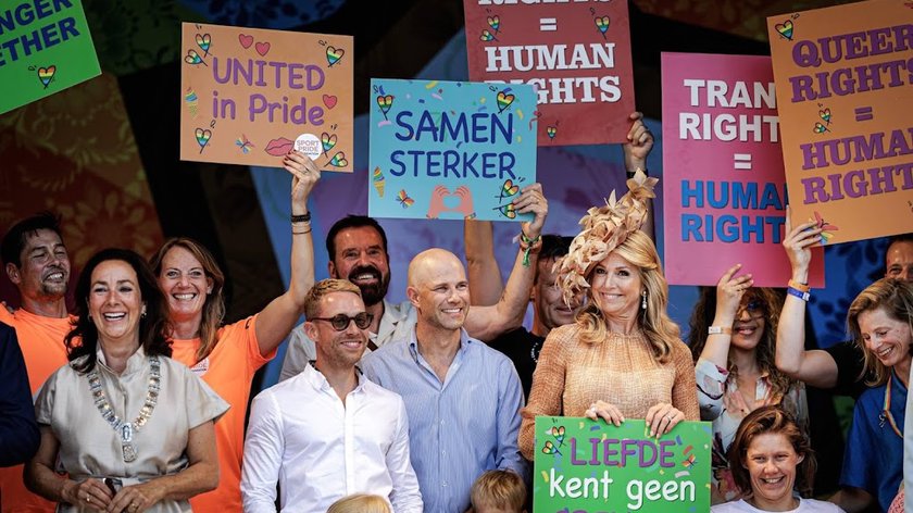 Máxima bij ‘historische viering’ WorldPride in Vondelpark