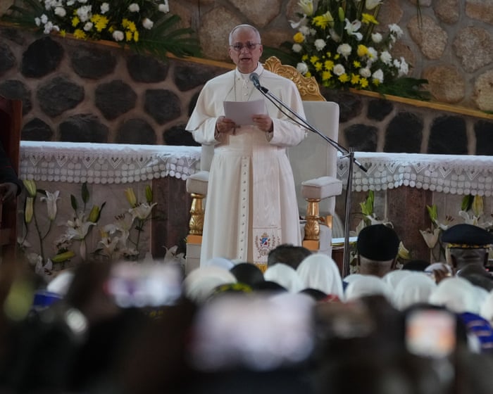 Pope Leo XIV says ‘world is being ravaged by a handful of tyrants’ as US bishops express support