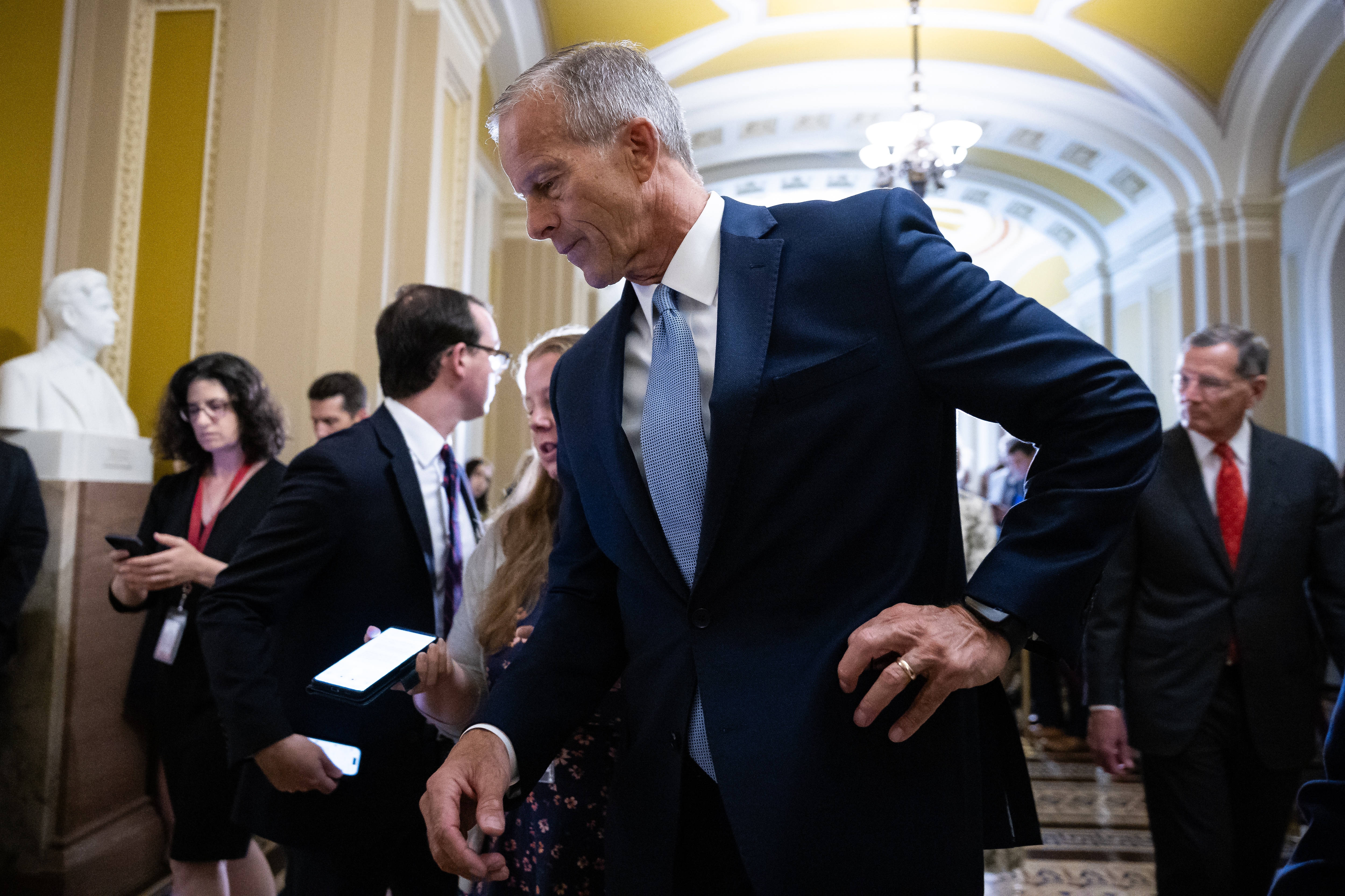 Capitol agenda: Thune tries to focus as Trump fumes