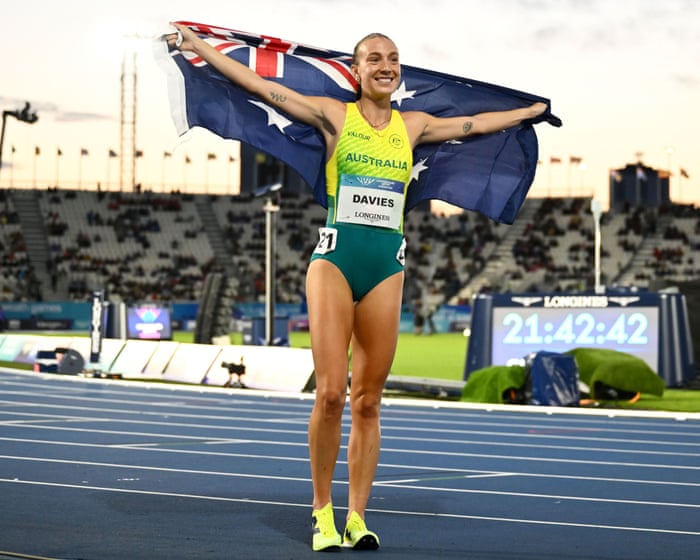 Australian Rose Davies wins gold in 5,000m in second Commonwealth Games triumph