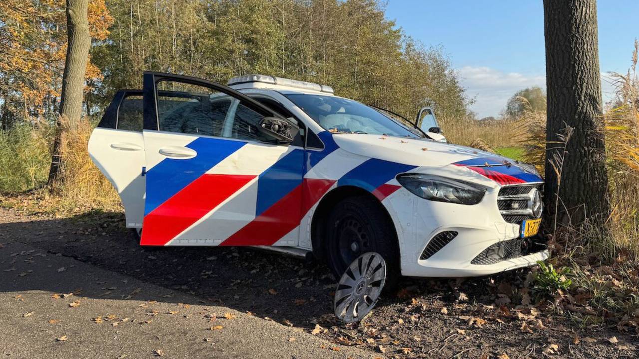 Tim O. ramde politieauto tegen boom en beet agent in bil: zes maanden cel