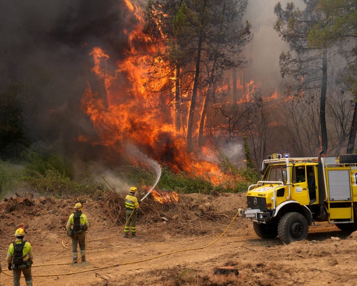 France and Spain race to control wildfires as more than 250,000 evacuated – as it happened