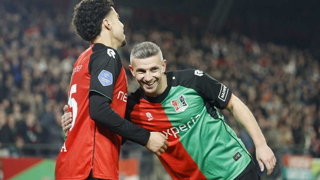 Linssen leeft op bij NEC op Champions League-koers: 'Spelers van het veld rammen'