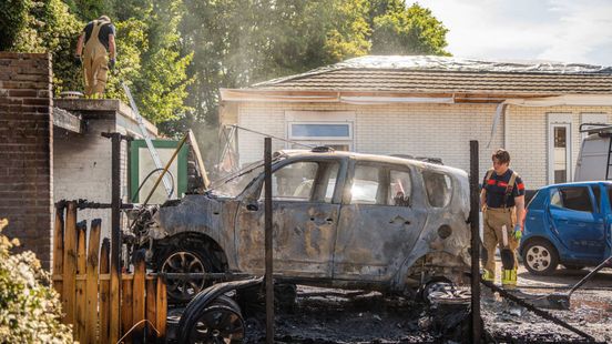 Boormachine veroorzaakt autobrand: klusser gewond
