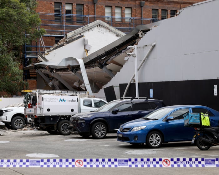Two men seriously injured after Sydney building suddenly collapses