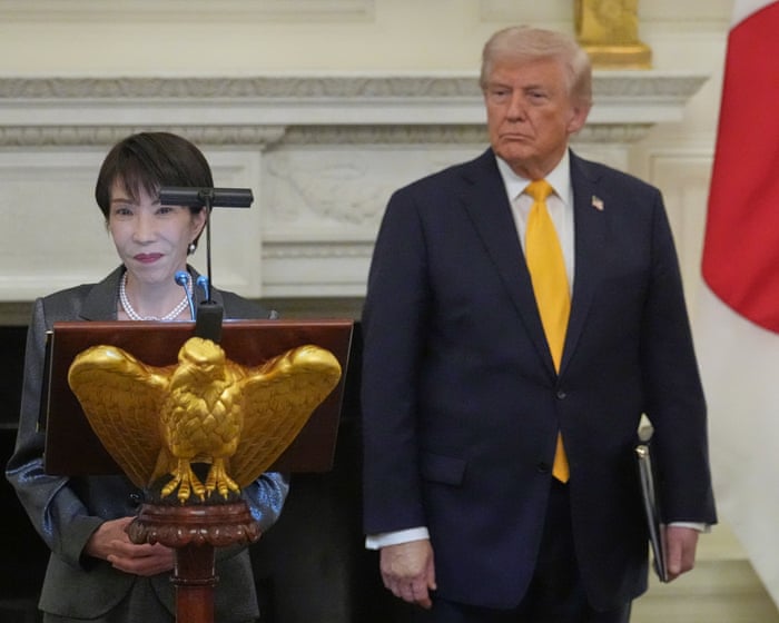 Japanese prime minister explains to Trump that her country cannot join his Iran war – as it happened