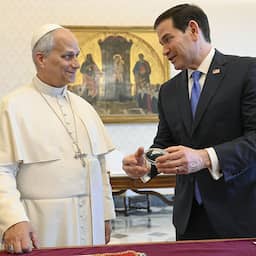 Ontmoeting Rubio en paus toont volgens VS goede relatie ondanks strijd met Trump