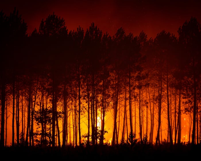 France and Spain race to contain huge wildfires before fresh heatwave begins