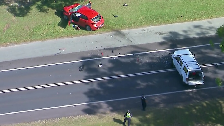 Woman, 60, dies in crash as driver in allegedly stolen car flees scene
