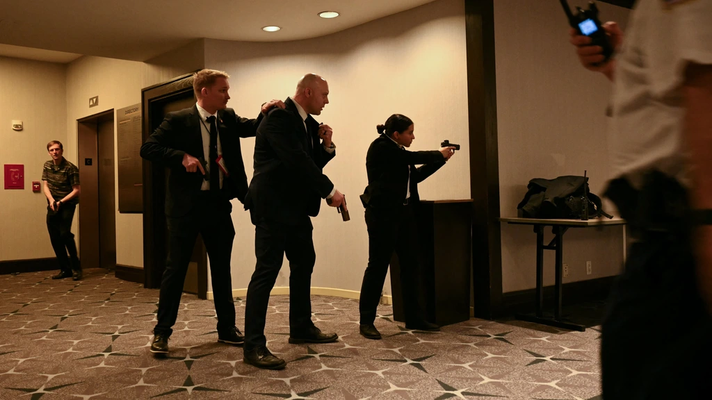 Schoten gelost in hotel bij Correspondent's Diner, Trump afgevoerd en geen gewonden