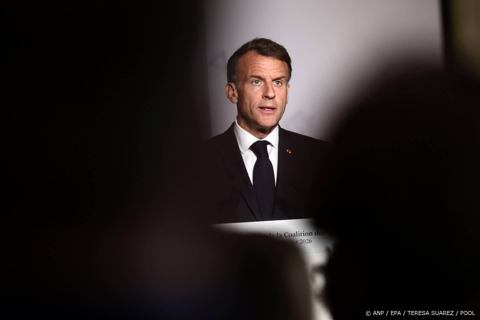 Macron kondigt militaire oefeningen aan met Oekraïne