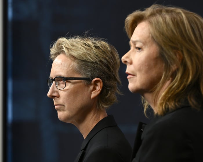 PM praises Sally McManus and Michele O’Neil as ‘giants’ as they resign from ACTU