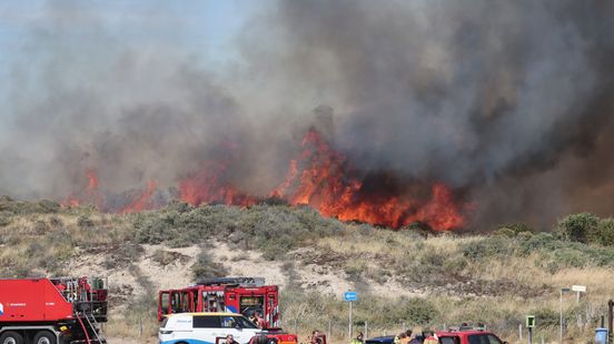 Grote brand in duinen Wassenaar