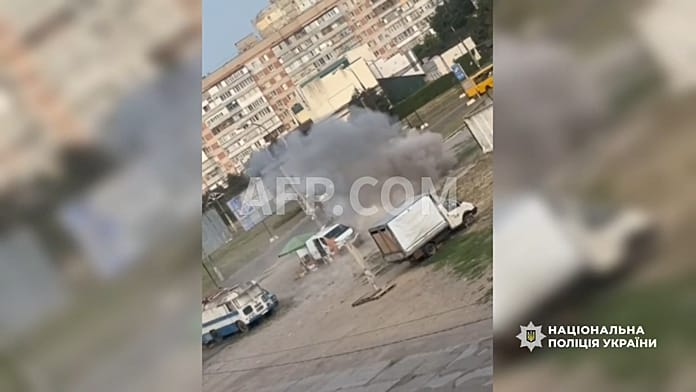 Civilian hunted and attacked by Russian drone in Kherson