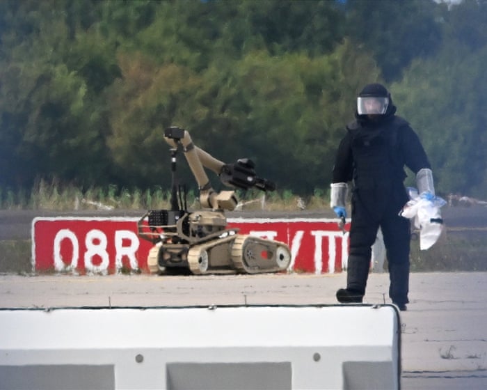Leipzig drone bomb was found near Ukrainian plane carrying ammunition, say police